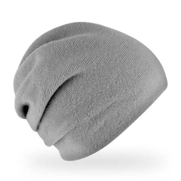 fiebig Darling Strickmütze | Beanie Mütze aus Wolle mit Raffung für Damen | Doppelte Feinstrick Qualität Made in Europe