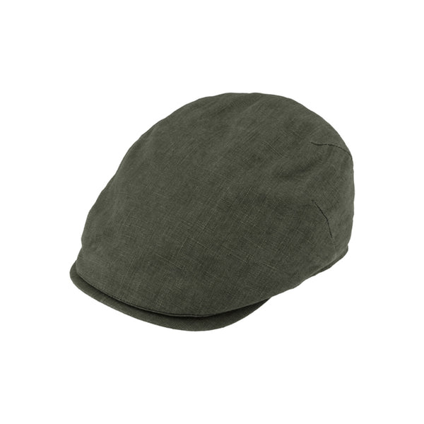fiebig Hove Flatcap Leinen | Schirmmütze mit Steg Made in Italy