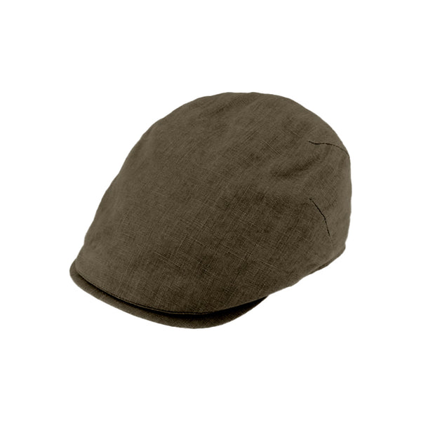 fiebig Hove Flatcap Leinen | Schirmmütze mit Steg Made in Italy