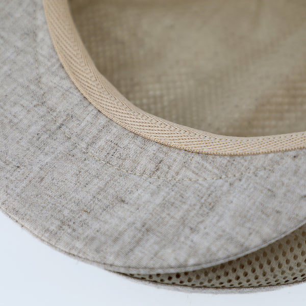 fiebig Hove Flatcap aus Leinenmix | Schirmmütze mit Meshfutter | Leichte Gatsby Cap made in Italy