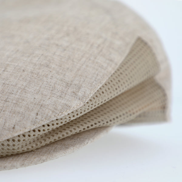 fiebig Hove Flatcap aus Leinenmix | Schirmmütze mit Meshfutter | Leichte Gatsby Cap made in Italy