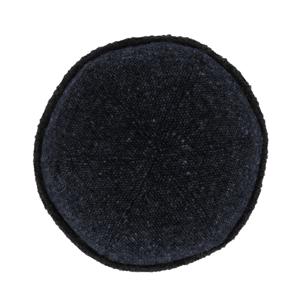 fiebig Dockermütze mit gestricktem Rollrand | Dockercap in Salt & Pepper | Fischermütze mit Karo-Innenfutter