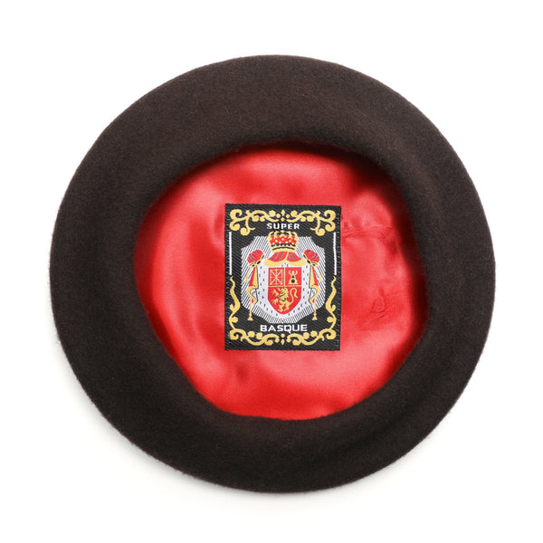 Barett aus 100% Schurwolle mit Innenfutter & Emblem | Made In Italy