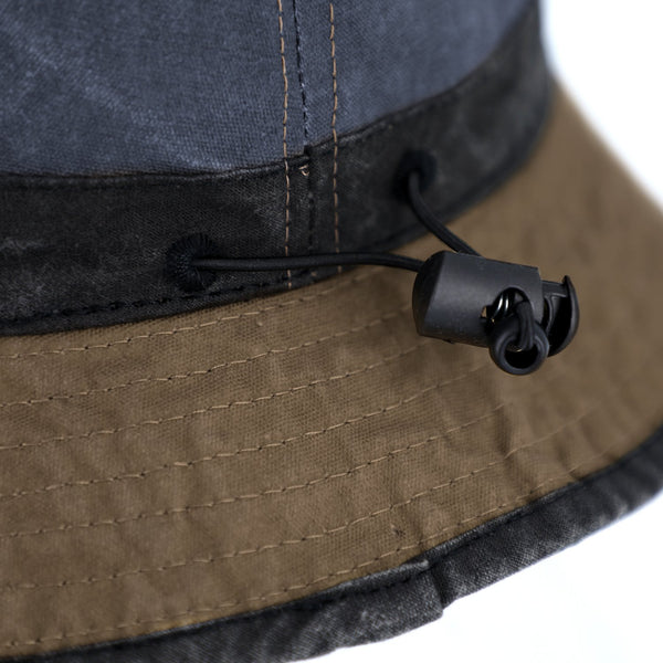 Bucket Hat Washed Cotton | Fischerhut mit Kordelzug