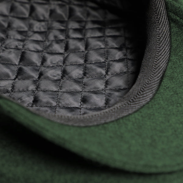 Flatcap mit gestepptem Innenfutter | Made in Italy