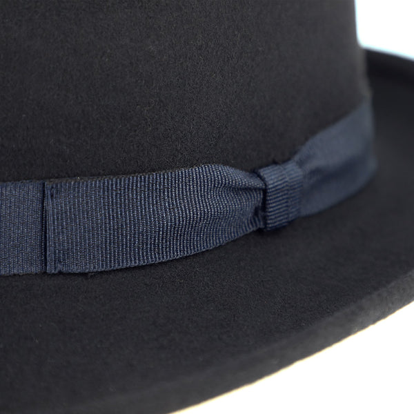Fedora Wollfilzhut mit Ripsband | Klassischer Bogarthut Made in Italy