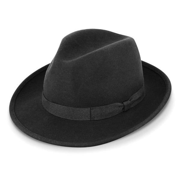 Fedora Wollfilzhut mit Ripsband | Klassischer Bogarthut Made in Italy