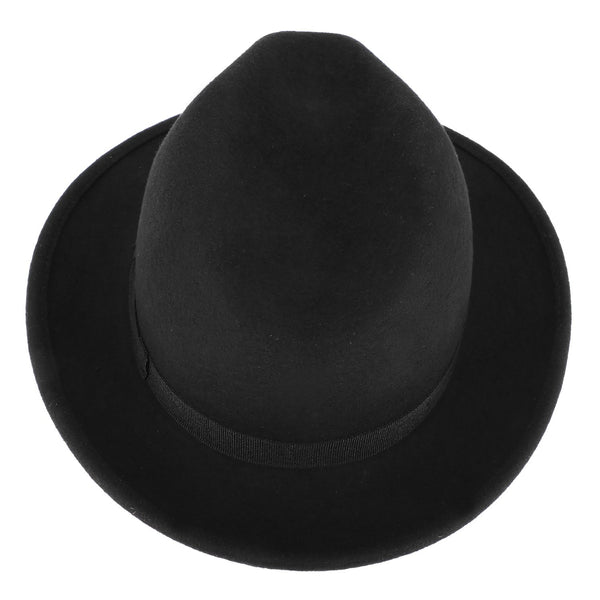Fedora Wollfilzhut mit Ripsband | Klassischer Bogarthut Made in Italy