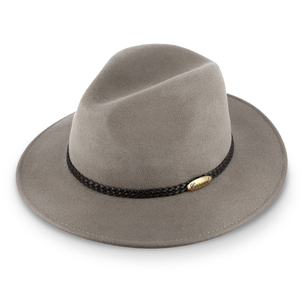 Casual Traveller mit geflochtenem Lederband | Filzhut aus 100% Wolle Made in Italy