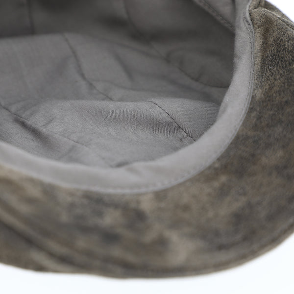fiebig Kilian Flatcap Pigskin mit Baumwollfutter | Schirmmütze aus Leder für das ganze Jahr | Lederkappe mit Schirm