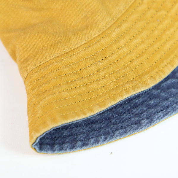 Washed Cotton Bucket Hat | Zweifarbiger Unisex Fischerhut