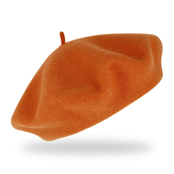 fiebig Baske aus 100% reiner Wolle | Barett in One Size & Woll Qualität | Wollbaske in vielen Farben