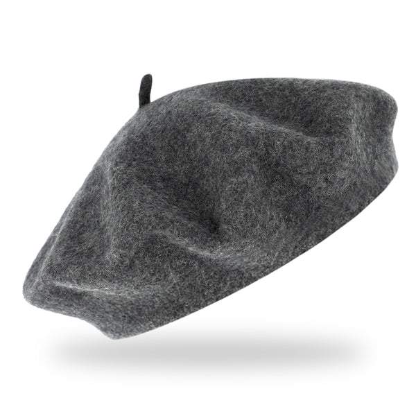 fiebig Baske aus 100% reiner Wolle | Barett in One Size & Woll Qualität | Wollbaske in vielen Farben