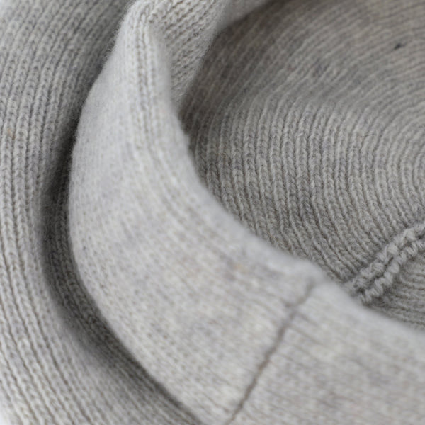 Strickbaske mit Umschlag | Barett Made in Italy