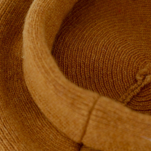 Strickbaske mit Umschlag | Barett Made in Italy