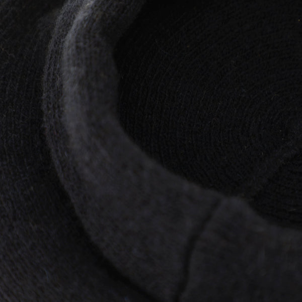 Strickbaske mit Umschlag | Barett Made in Italy