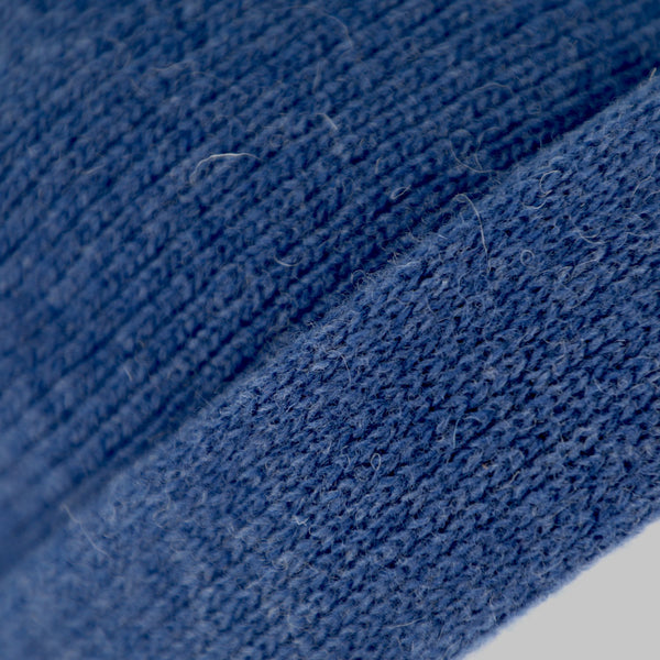 Strickbaske mit Umschlag | Barett Made in Italy