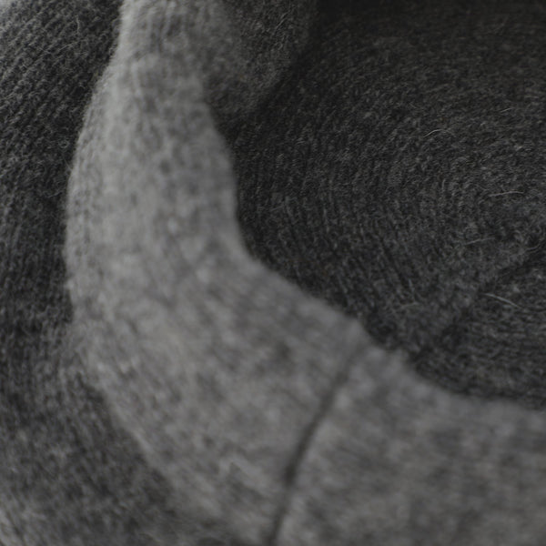 Strickbaske mit Umschlag | Barett Made in Italy