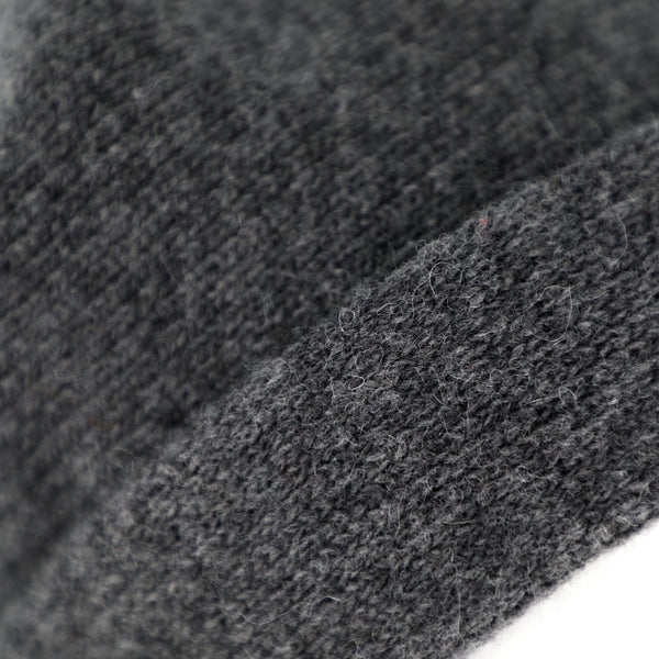 Strickbaske mit Umschlag | Barett Made in Italy