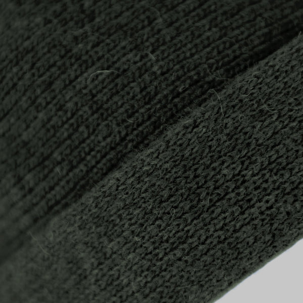 Strickbaske mit Umschlag | Barett Made in Italy