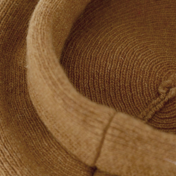 Strickbaske mit Umschlag | Barett Made in Italy