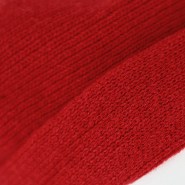 Strickbaske mit Umschlag | Barett Made in Italy