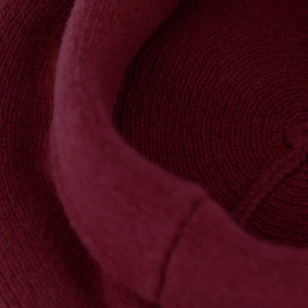 Strickbaske mit Umschlag | Barett Made in Italy