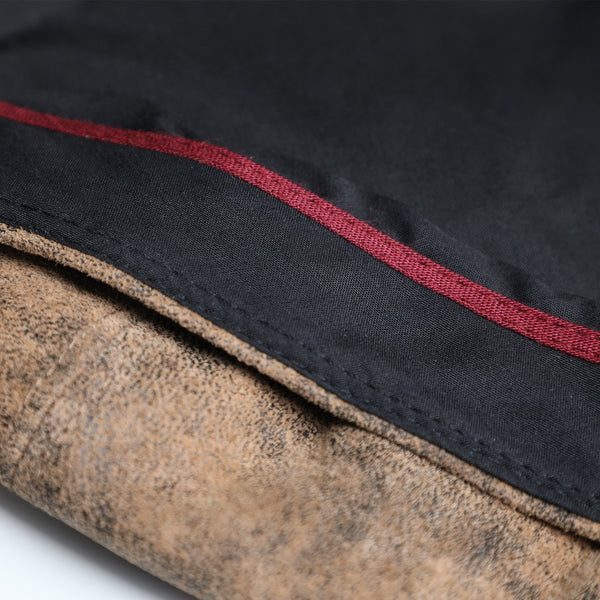 8-Panel-Cap Pigskin Bakerboy aus Leder
