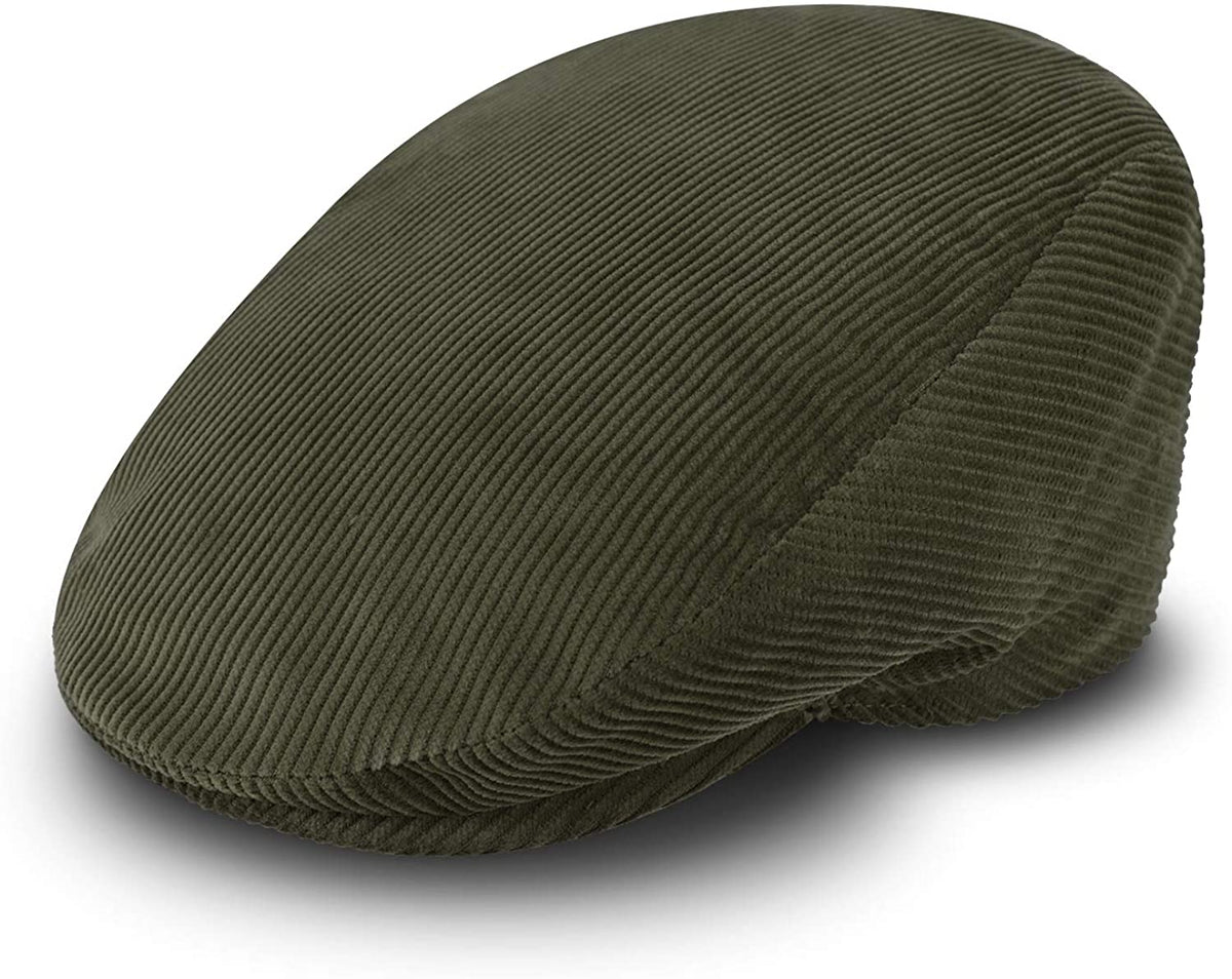 Lipodo 8 Panel Cord Flatcap heren - pet van katoen - flat cap Made in