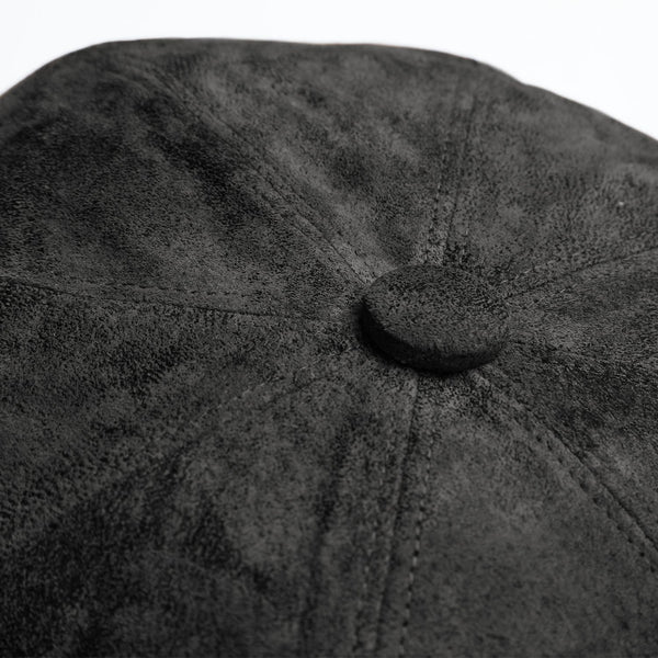 8-Panel-Cap Pigskin Bakerboy aus Leder