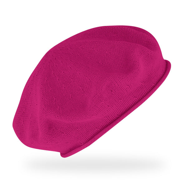 Feinstrickbaske mit Rollrand | Barett Made in Europe