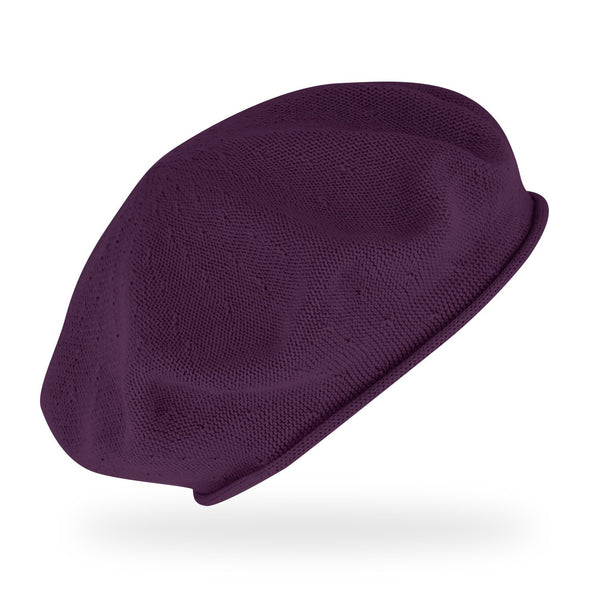 Feinstrickbaske mit Rollrand | Barett Made in Europe