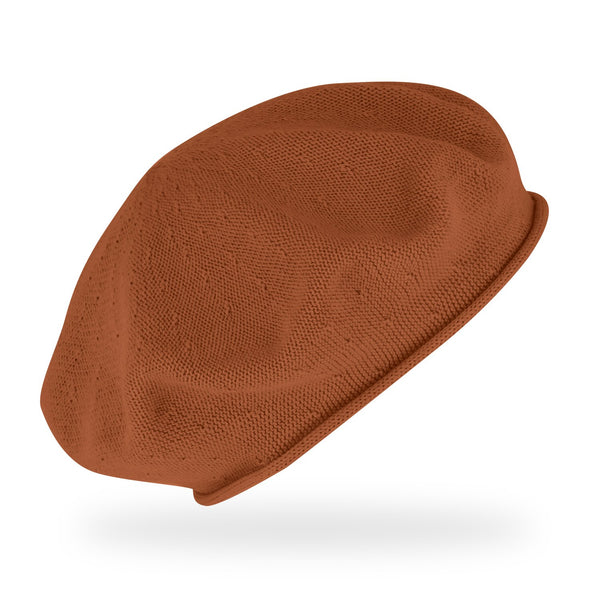 Feinstrickbaske mit Rollrand | Barett Made in Europe