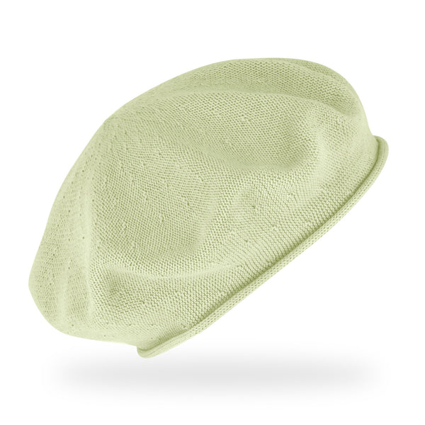 Feinstrickbaske mit Rollrand | Barett Made in Europe