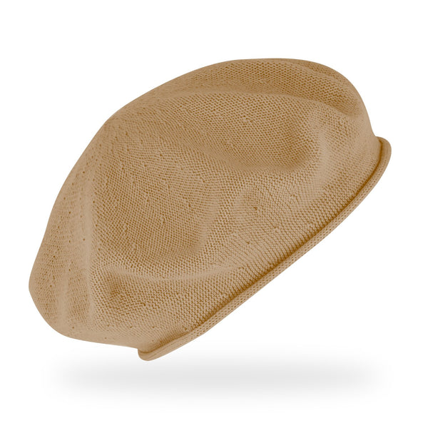 Feinstrickbaske mit Rollrand | Barett Made in Europe