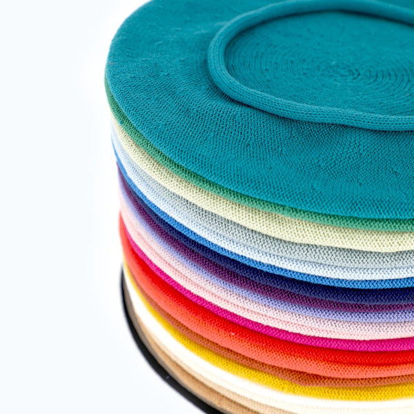 Feinstrickbaske mit Rollrand | Barett Made in Europe