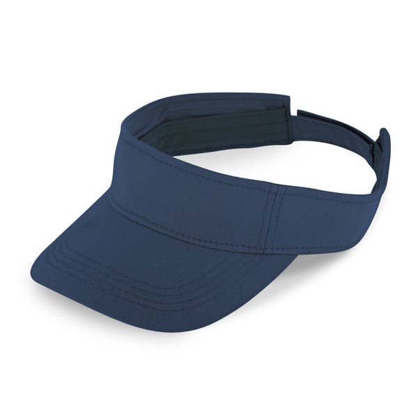 fiebig Juno Visor mit Klettverschuss | One Size Sommercap in vielen Farben aus 100% Baumwolle | Unisex Sommerkappe mit verstellbarem Innenband