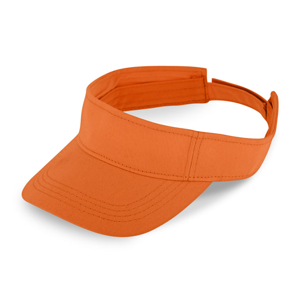 fiebig Juno Visor mit Klettverschuss | One Size Sommercap in vielen Farben aus 100% Baumwolle | Unisex Sommerkappe mit verstellbarem Innenband