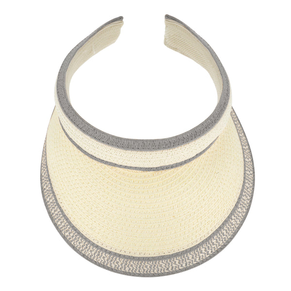 fiebig Lucy Visor aus Naturfaser | One Size Sommercap in vielen Farben aus robustem Papier | Unisex Sommerkappe