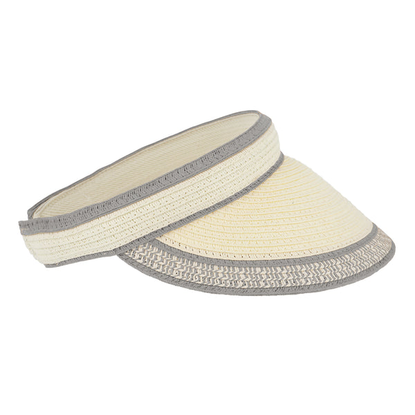 fiebig Lucy Visor aus Naturfaser | One Size Sommercap in vielen Farben aus robustem Papier | Unisex Sommerkappe