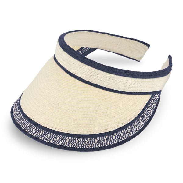 fiebig Lucy Visor aus Naturfaser | One Size Sommercap in vielen Farben aus robustem Papier | Unisex Sommerkappe