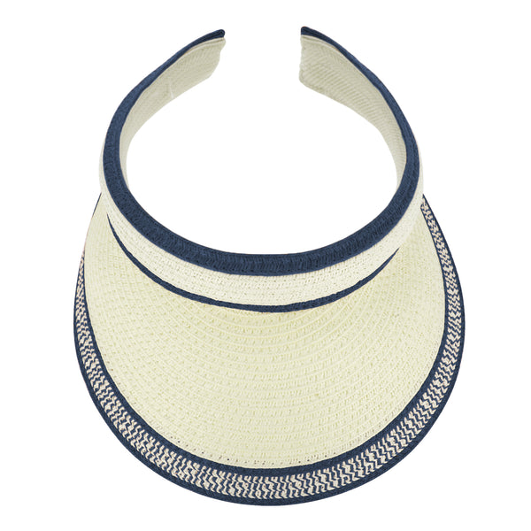 fiebig Lucy Visor aus Naturfaser | One Size Sommercap in vielen Farben aus robustem Papier | Unisex Sommerkappe