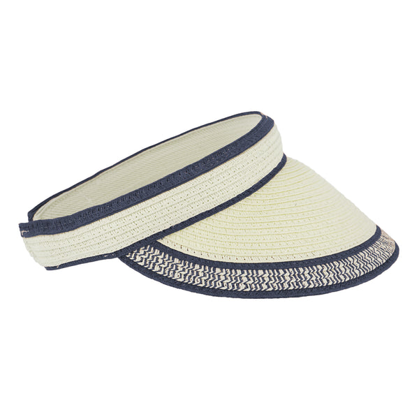 fiebig Lucy Visor aus Naturfaser | One Size Sommercap in vielen Farben aus robustem Papier | Unisex Sommerkappe