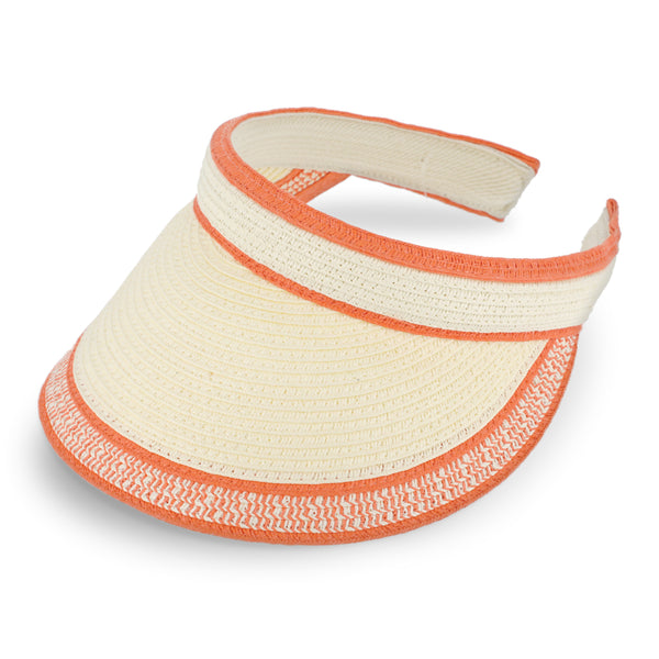 fiebig Lucy Visor aus Naturfaser | One Size Sommercap in vielen Farben aus robustem Papier | Unisex Sommerkappe