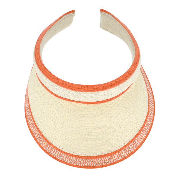fiebig Lucy Visor aus Naturfaser | One Size Sommercap in vielen Farben aus robustem Papier | Unisex Sommerkappe