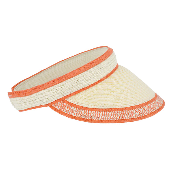 fiebig Lucy Visor aus Naturfaser | One Size Sommercap in vielen Farben aus robustem Papier | Unisex Sommerkappe