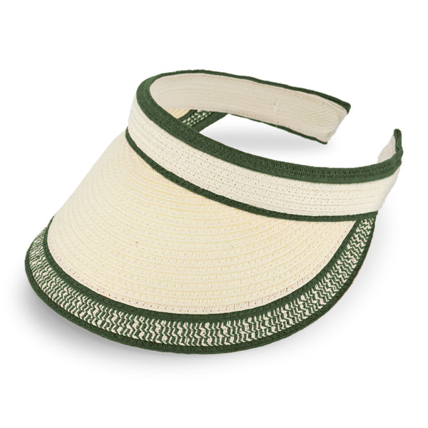 fiebig Lucy Visor aus Naturfaser | One Size Sommercap in vielen Farben aus robustem Papier | Unisex Sommerkappe