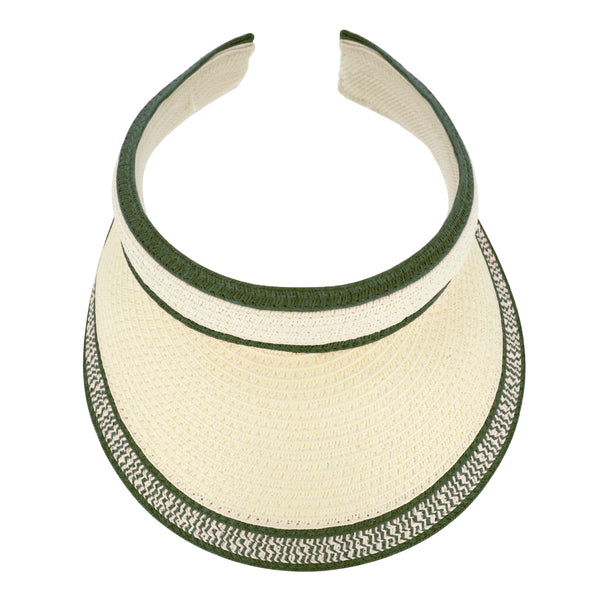 fiebig Lucy Visor aus Naturfaser | One Size Sommercap in vielen Farben aus robustem Papier | Unisex Sommerkappe