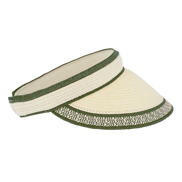 fiebig Lucy Visor aus Naturfaser | One Size Sommercap in vielen Farben aus robustem Papier | Unisex Sommerkappe