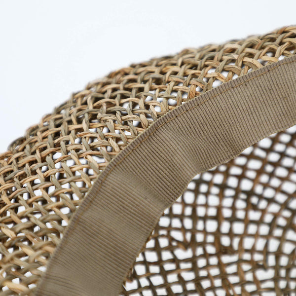 Flatcap aus Seegras mit Innenband | Made in Italy